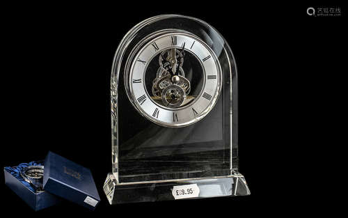 Royal Scot Crystal Mantel Clock, In Unused Condition, Comes ...