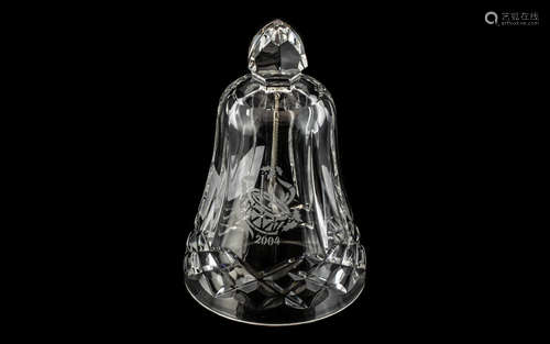 Waterford Cut Glass Table Bell, signed, 5'' high.