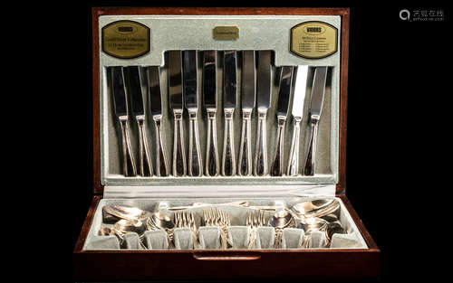 Boxed Set of Silver Plated Cutlery, Consisting of 12 Knives,...