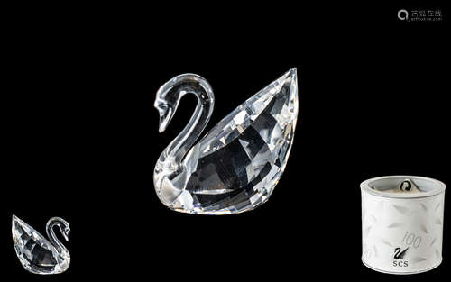 Small Swarovski Swan In Original Box From the S.C.S Range. M...