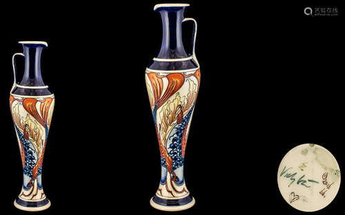 Moorcroft - Modern Signed Tubelined Ewer / Jug ' The Genesis...