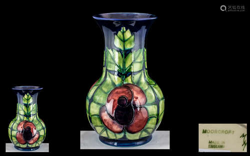 Moorcroft - Modern Bulbous Tube lined Large Vase ' Big Poppy...