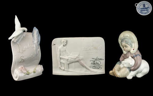 Two Lladro Plaques, one signed Lladro Collectors Society whi...