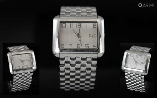 Dolce & Gabbana 'Time' Unisex Stainless Steel Fashion Wrist ...