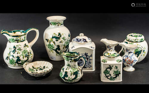 A Collection of Masons Pottery including a six piece set 'Ch...