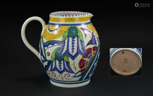 A Poole Pottery Carter, Stabler & Adams Jug, designed by Tru...