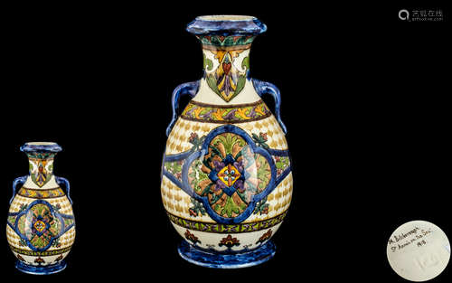 Pilkingtons Royal Lacastrian - Hand Painted Superb Lustre Tw...