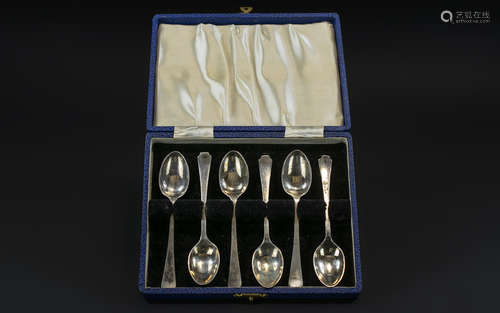 Boxed Set of Six Sterling Silver Teaspoons, in little used c...