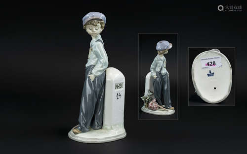 Lladro Hand Painted Porcelain Figure 'The Wanderer', model n...