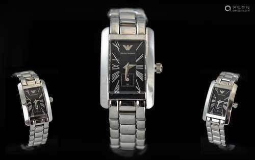 Emporio Armani Ladies 'Sportivo' Stainless Steel Wrist Watch...