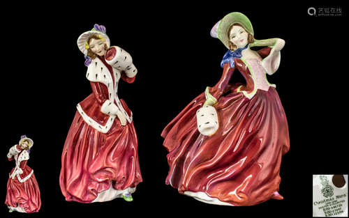 Royal Doulton - Early Pair of Hand Painted Porcelain Figures...