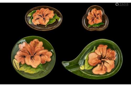 Moorcroft Small Collection of Pin Dishes ( 4 ) In Total. Var...