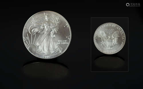 United States of America Liberty Silver One Dollar - Date 20...