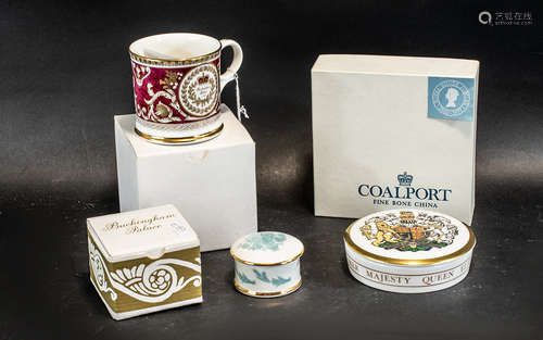 A Collection of Three Coalport Items to include, a small Roy...