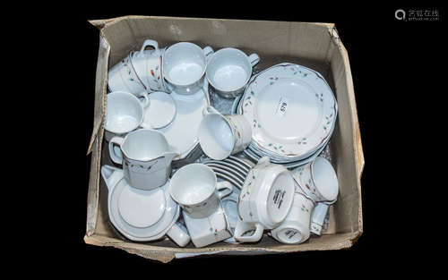 Royal Thailand China Tea Set comprising 10 cups and saucers,...