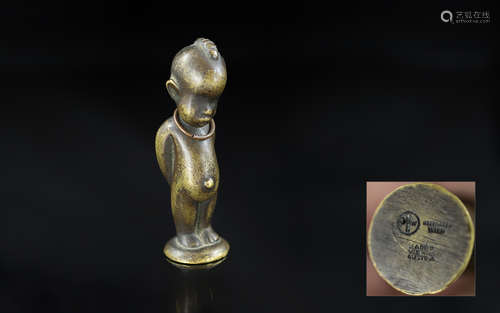 Franz Hagenauer Austria Bronze Miniature Figure of An Africa...