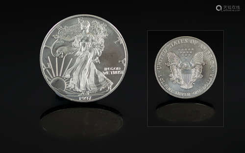 United States of America Liberty Silver One Dollar - Date 19...