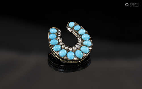 Victorian Period - Superb and Impressive 15ct Gold - Turquoi...