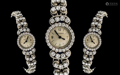 Jaeger-Le-Coultre Stunning Quality Ladies Platinum / Diamond...