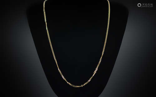 9ct Gold Long Chain with full hallmark 9.375, 24 inches (60c...