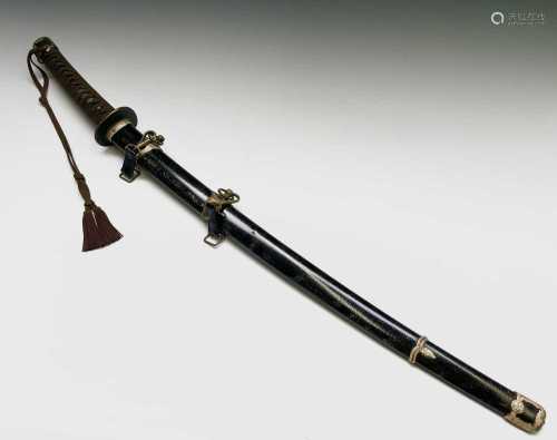 A Japanese katana sword, 20th century, the blade probably ea...