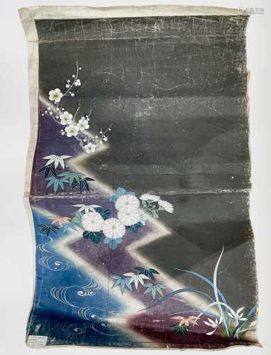 A Japanese Kimono design sample, circa 1870, Rim Pa School, ...