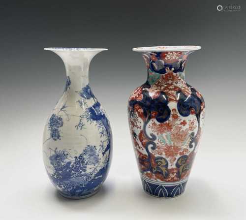 A Japanese Imari baluster vase, late 19th century, height 32...