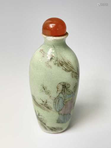 A Chinese famille rose snuff bottle, Qianlong mark and Perio...