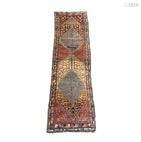 A Gorevan runner, North West Persia, circa 1900, the madder ...