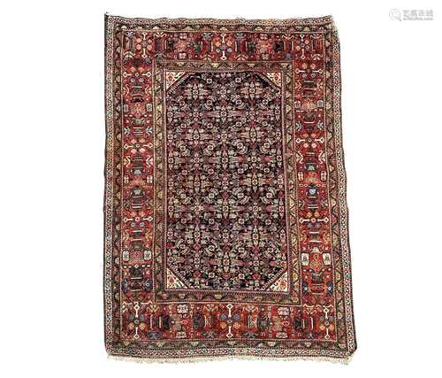 A Fereghan rug, West Persia, late 19th century, the indigo f...