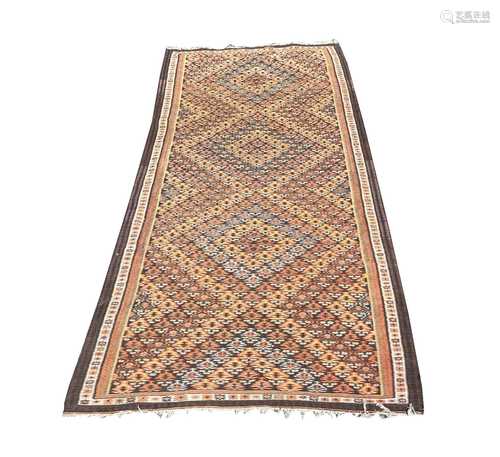 A large South West Persian kelim kelleh, circa 1900-1920, th...