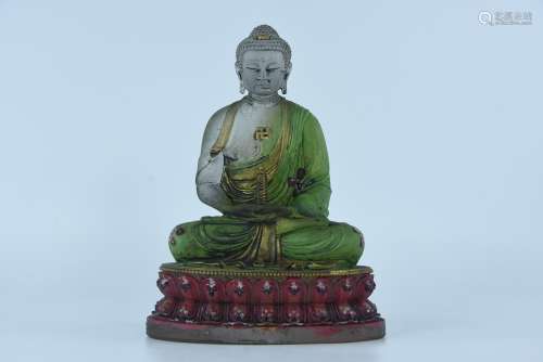 Glazed Buddha of Han Dynasty
