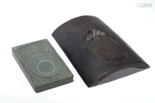 A Set Of Two Ink Slab