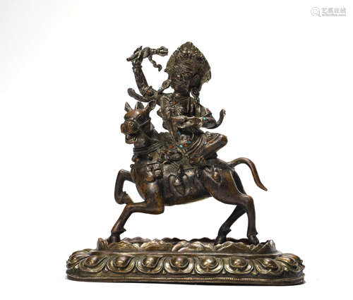 A Bronze Statue Of Palden Lhamo