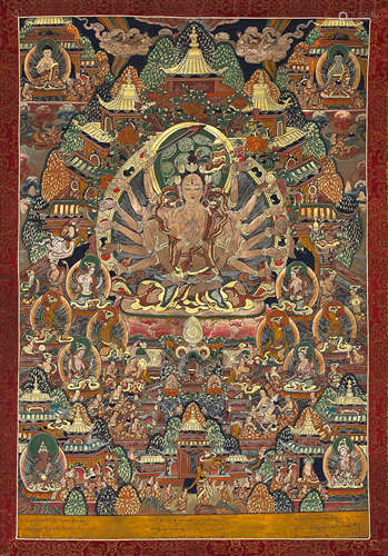 An Embroidered Thangka Of Namgyalma