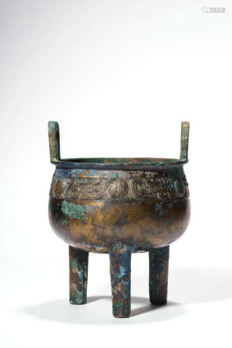 A Bronze Tripod Censer