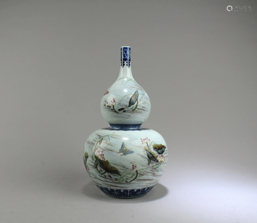 Chinese Porcelain Double Gourd Vase