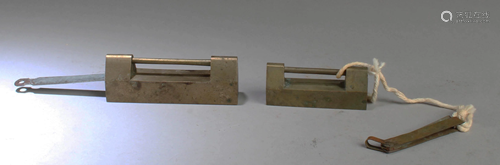 A Group of Two Antique Locks