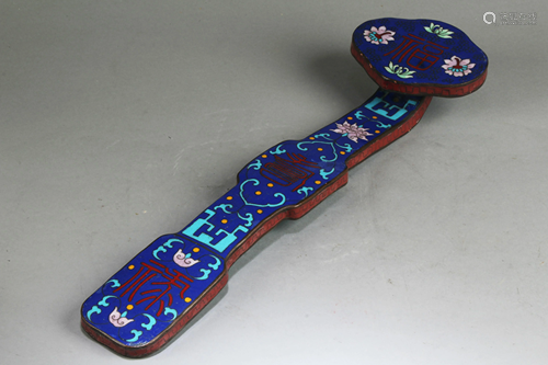 A Cloisonne Ruyi Scepter