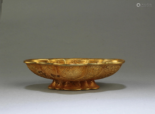 A gilt Bronze Plate