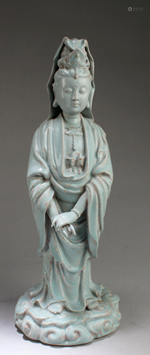 Chinese Porcelain Guanyin Statue