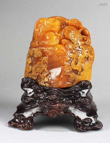 A Carved TianHuang Soapstone Seal