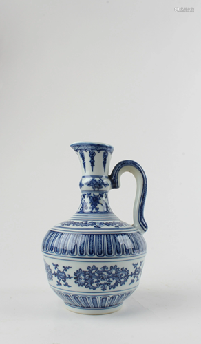 Chinese Blue & White Ewer