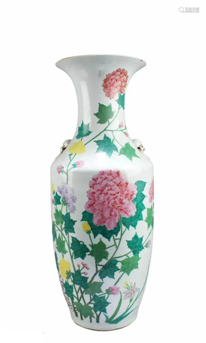 Chinese Famille Verte Porcelain Vase