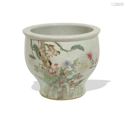 Chinese Famille Rose Jardiniere, Late 19th Century