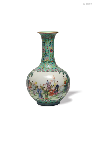 Chinese Famille Rose Vase with Children, Republic