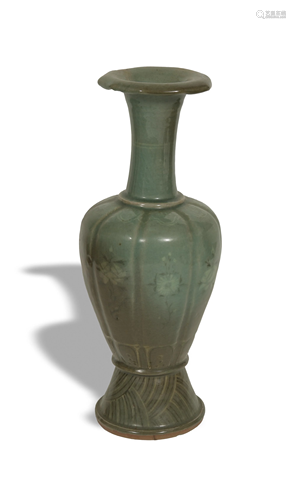 Korean Celadon Ground Vase, 15th Century