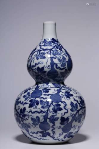 Qing Dynasty Yongzheng Period Made Mark, Blue and White Chil...