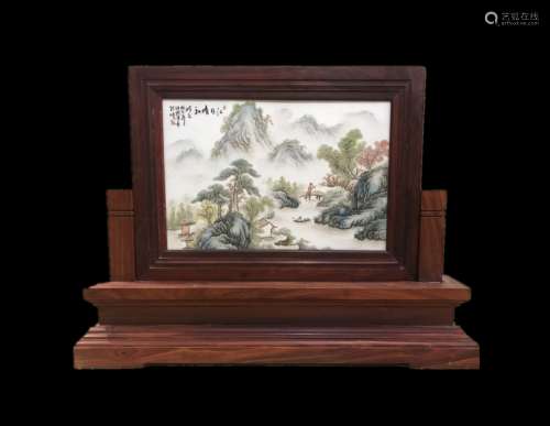 Zhushan Eight Friends, Wang Yeting Inscription, Landscape Po...