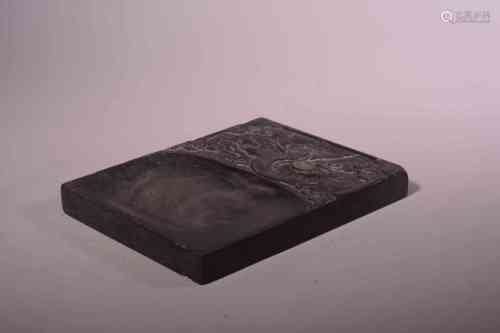 Qing Dynasty, Engraved Dragon Pattern Inkslab